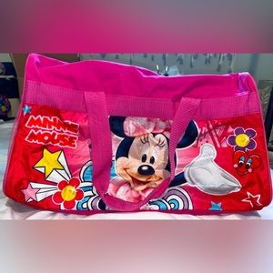 Hot pink Minnie Mouse duffle / gym bag / carryon